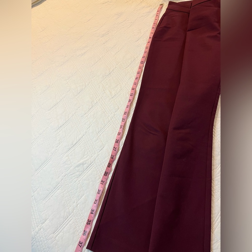 Old Navy Womens High Rise Pixie Skinny Burgundy Pants size 14 - Picture 3 of 3